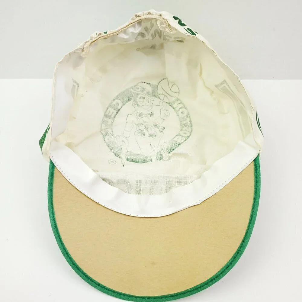 Boston Celtics Vintage Painter's Hat Cap 1981 NBA Champions Lucky Leprechaun